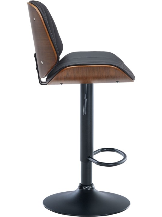 2 baarijakkaran sarja Nova keinonahkaa, pähkinä/musta