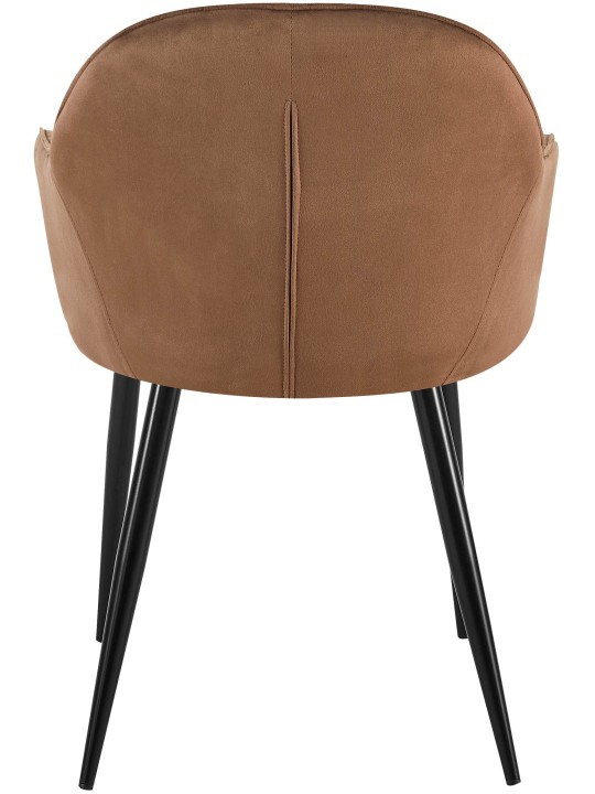 2 ruokapöydän tuolin setti Boise velvet, ruskea 2 ruokapöydän tuolin setti Boise velvet, ruskea