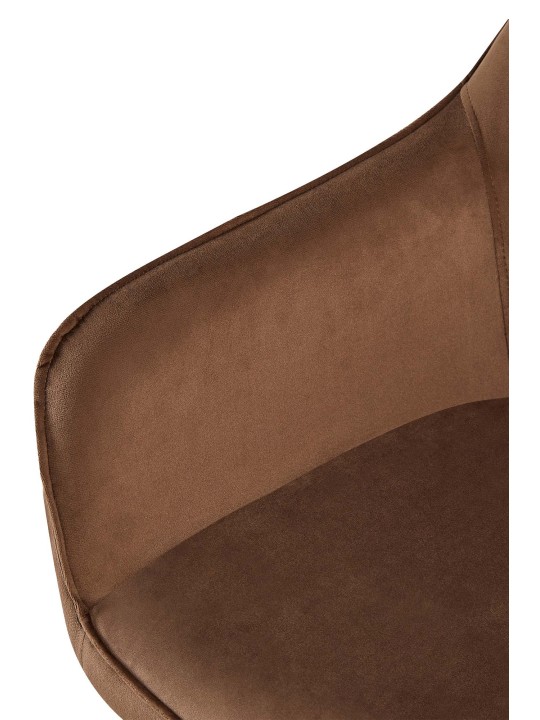 2 ruokapöydän tuolin setti Boise velvet, ruskea 2 ruokapöydän tuolin setti Boise velvet, ruskea