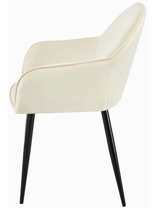 2 ruokapöydän tuolin setti Boise velvet, kermanvärinen