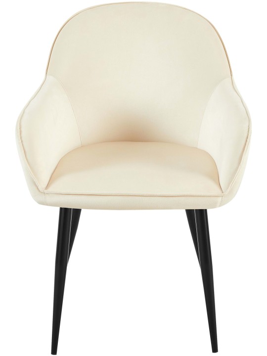 2 ruokapöydän tuolin setti Boise velvet, kermanvärinen