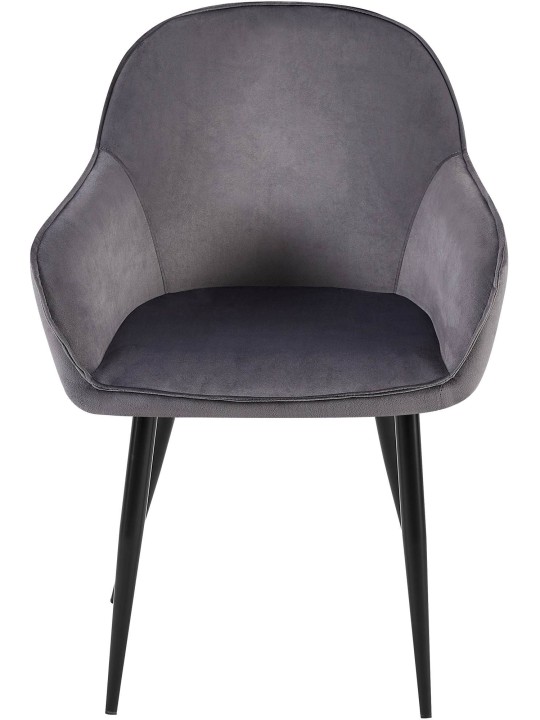 2 ruokapöydän tuolin setti Boise velvet, tummanharmaa