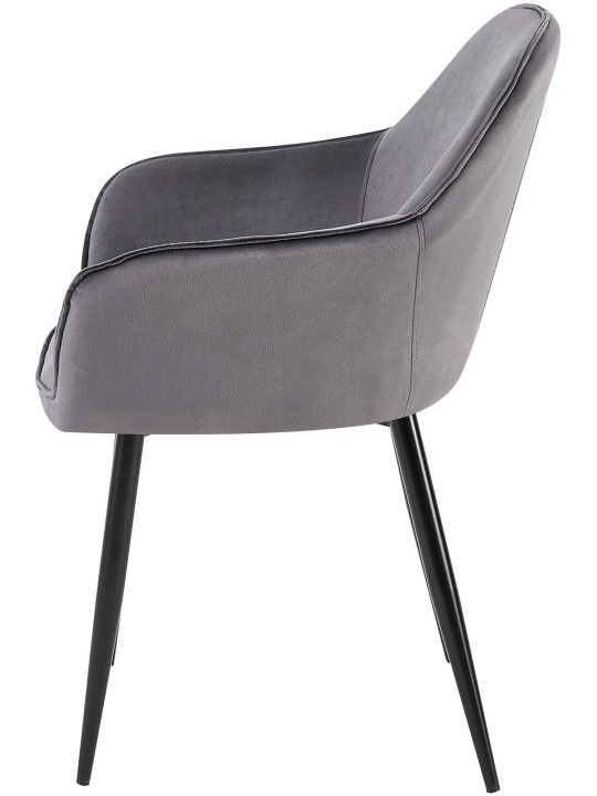 2 ruokapöydän tuolin setti Boise velvet, tummanharmaa