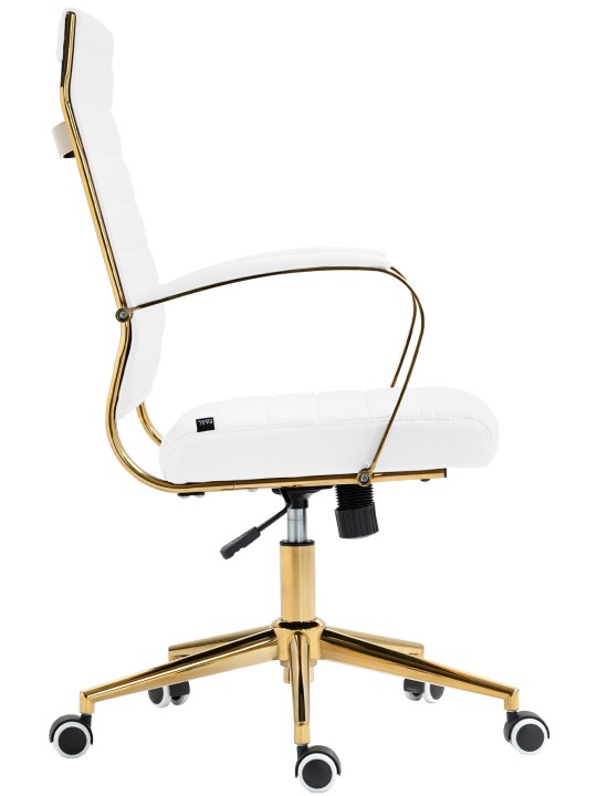 Havana keinonahkainen työtuoli, valkoinen