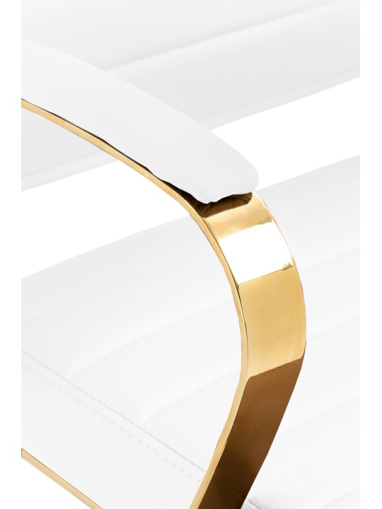 Havana keinonahkainen työtuoli, valkoinen