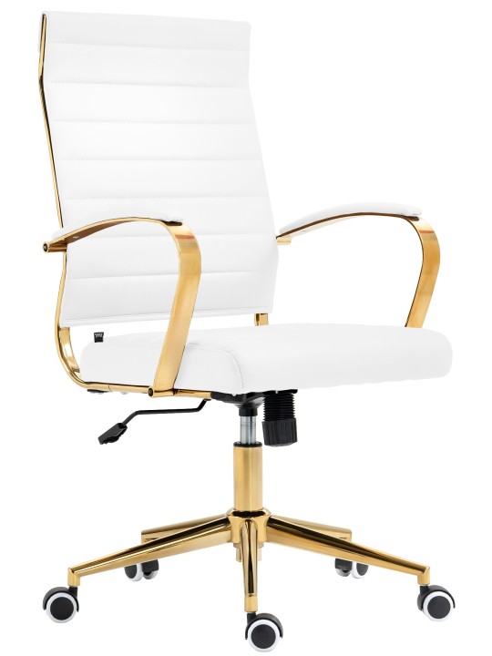 Havana keinonahkainen työtuoli, valkoinen