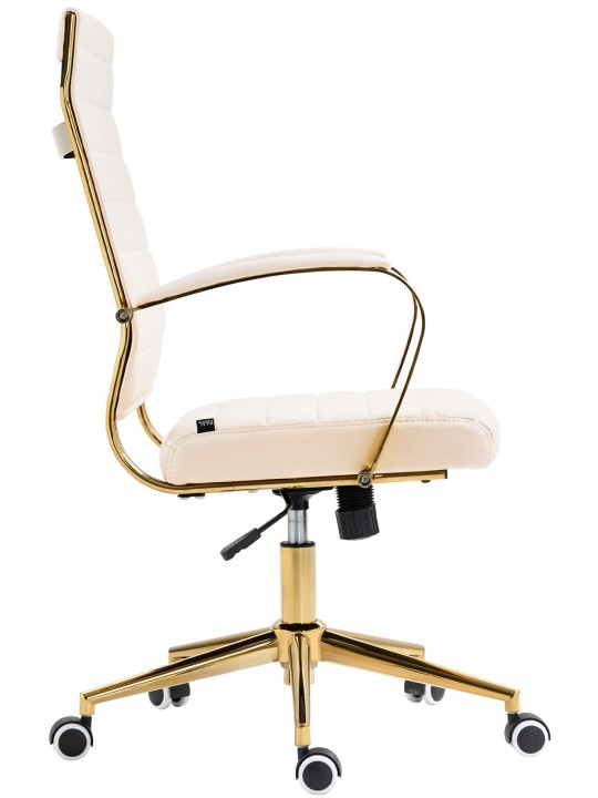 Havana keinonahkainen työtuoli, kermanvärinen