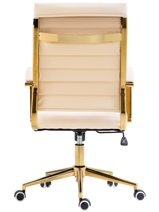 Havana keinonahkainen työtuoli, kermanvärinen