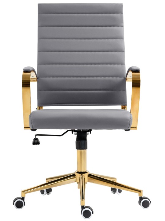 Havana keinonahkainen työtuoli, harmaa