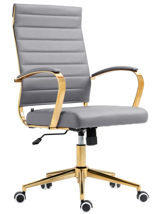 Havana keinonahkainen työtuoli, harmaa