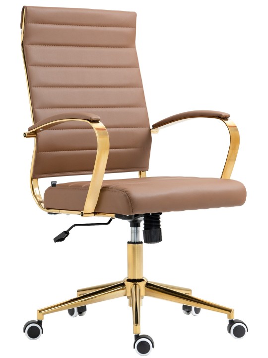 Havana keinonahkainen työtuoli, vaaleanruskea