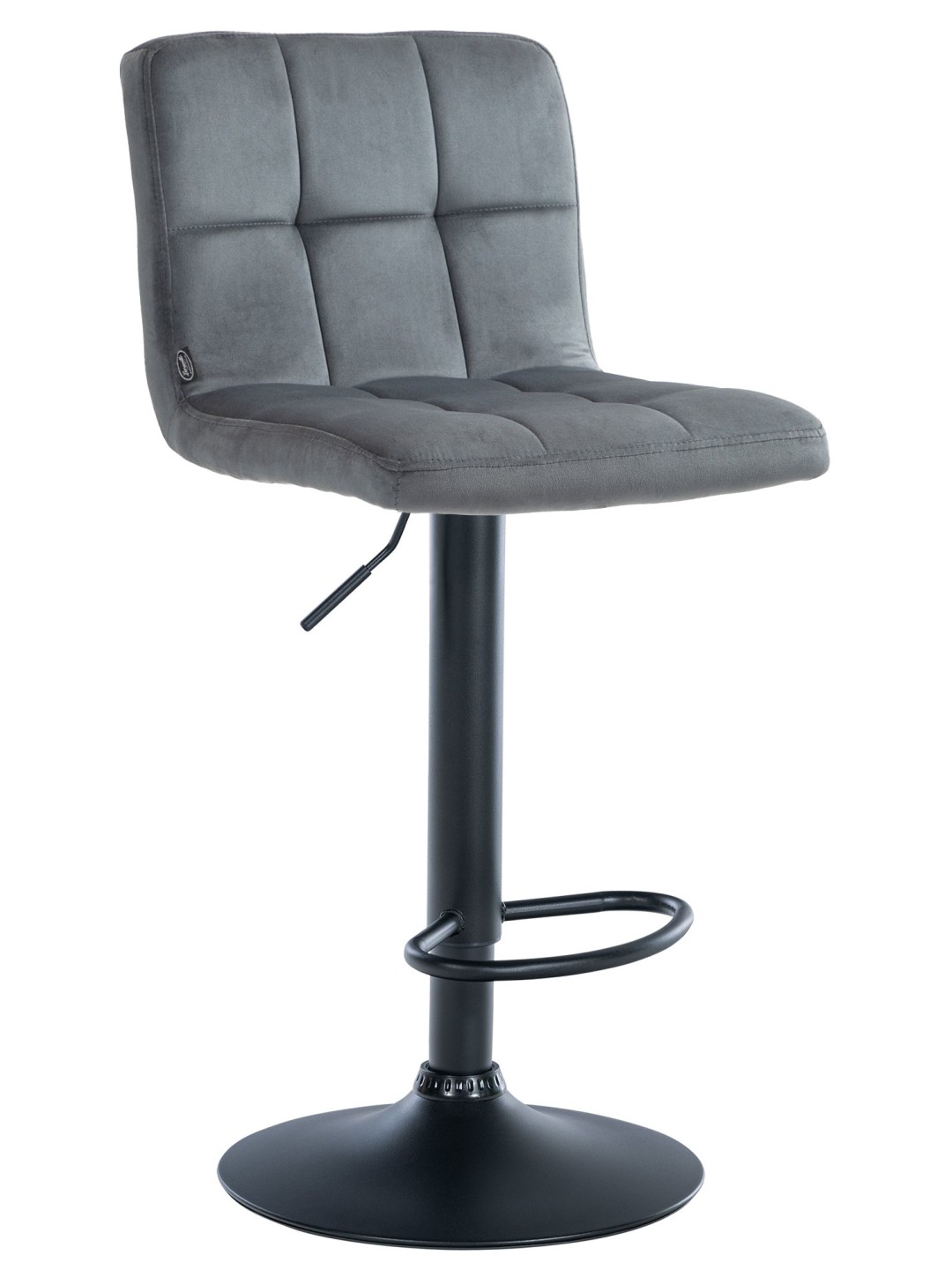 Baarijakkara Peru samettia, tummanharmaa