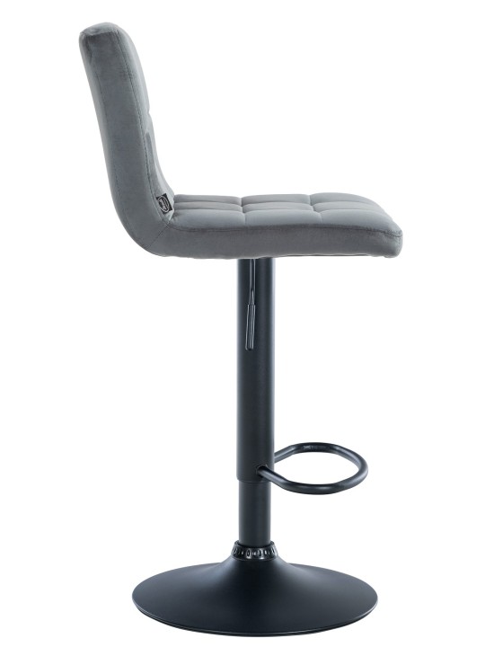 Baarijakkara Peru samettia, tummanharmaa