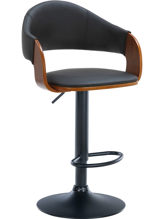 2 baarijakkaran setti Nilse keinonahkaa, pähkinä/musta