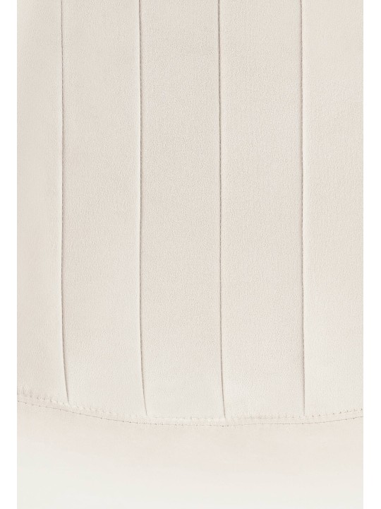 Setti 4 ruokapöydän tuolia Baxter velvet, kermanvalkoinen