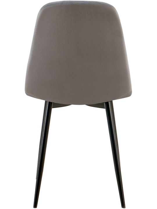 Setti 4 ruokapöydän tuolia Baxter velvet, tummanharmaa