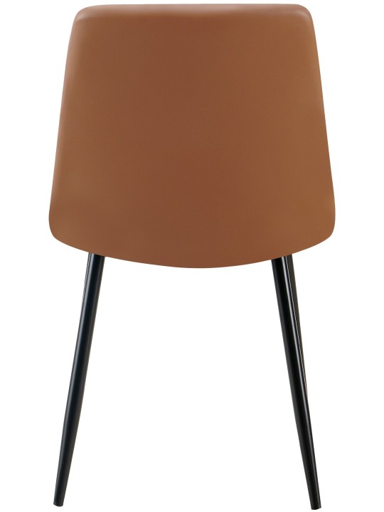 4 ruokapöydän tuolin sarja Antibes keinonahkaa, tummanruskea