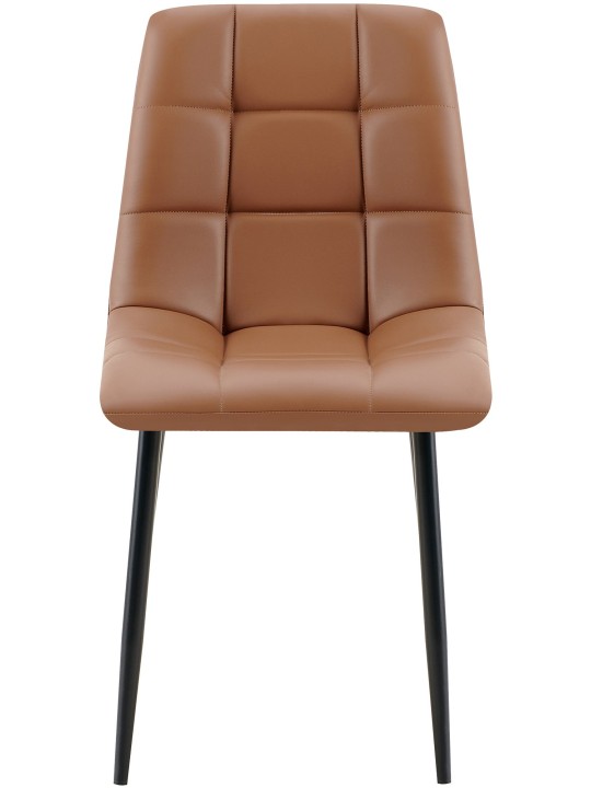 4 ruokapöydän tuolin sarja Antibes keinonahkaa, tummanruskea