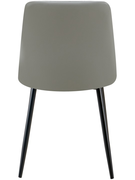 4 ruokapöydän tuolin sarja Antibes keinonahkaa, vaaleanharmaa