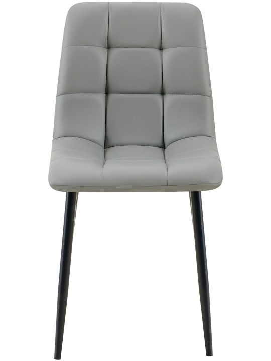 4 ruokapöydän tuolin sarja Antibes keinonahkaa, vaaleanharmaa