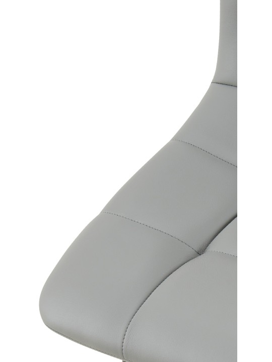 4 ruokapöydän tuolin sarja Antibes keinonahkaa, vaaleanharmaa