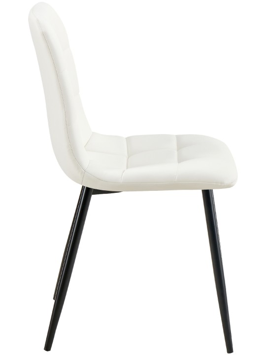 4 ruokapöydän tuolin sarja Antibes keinonahkaa, valkoinen