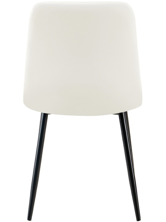 4 ruokapöydän tuolin sarja Antibes keinonahkaa, valkoinen