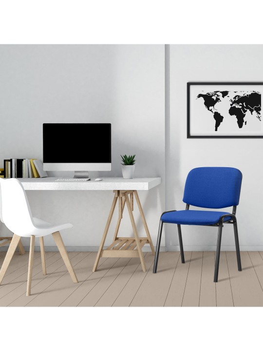 Vierailijatuoli Ken kangasta, sininen