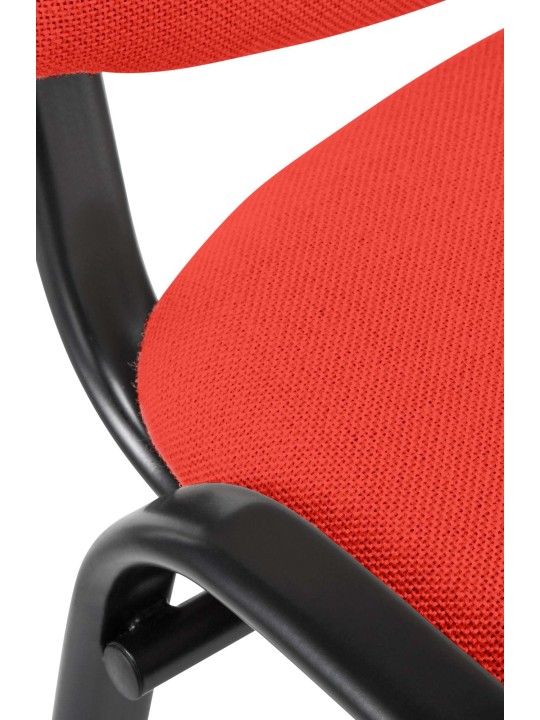 Vierailijatuoli Ken kangasta, punainen