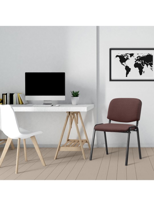 Vierailijatuoli Ken kangasta, ruskea