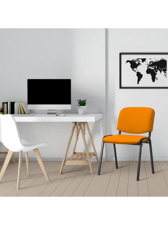 Vierailijatuoli Ken kangasta, oranssi