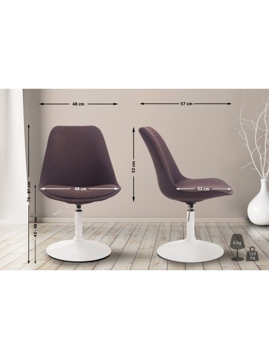 Tuoli Maverick W kangasta, ruskea