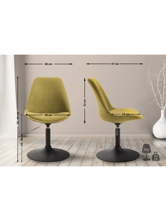 Tuoli Maverick B kangasta, vihreä