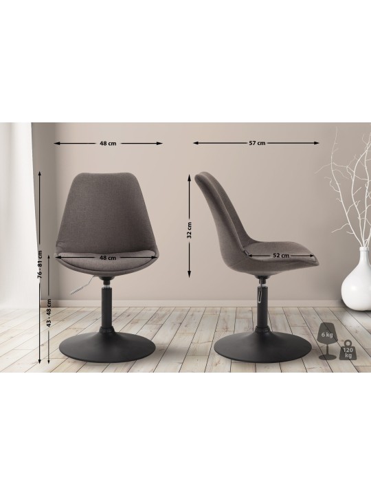 Tuoli Maverick B kangasta, tummanharmaa