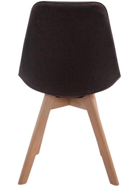 Vierailutuoli Borneo V2 Natura kangasta, tummanharmaa