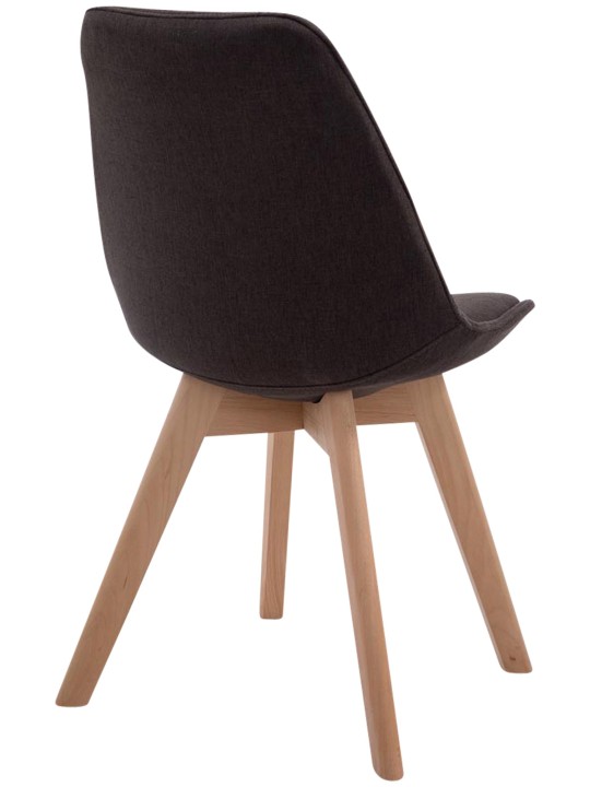 Vierailutuoli Borneo V2 Natura kangasta, tummanharmaa