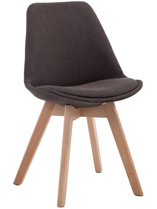 Vierailutuoli Borneo V2 Natura kangasta, tummanharmaa