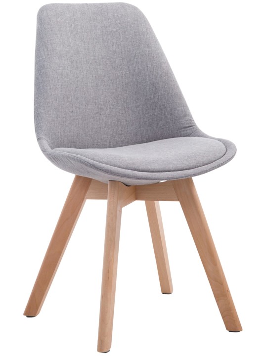 Vierailutuoli Borneo V2 Natura kangasta, harmaa