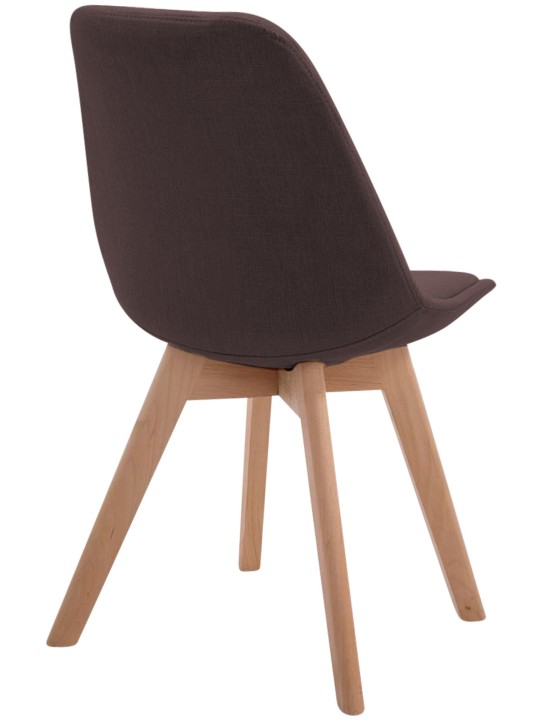 Vierailutuoli Borneo V2 Natura kangasta, ruskea