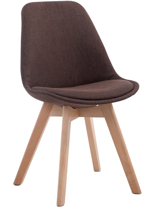 Vierailutuoli Borneo V2 Natura kangasta, ruskea