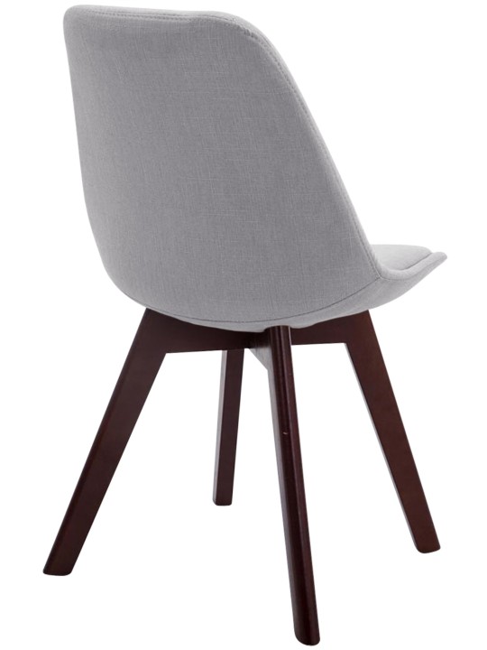 Vierailutuoli Borneo V2 pähkinäkankaasta, harmaa