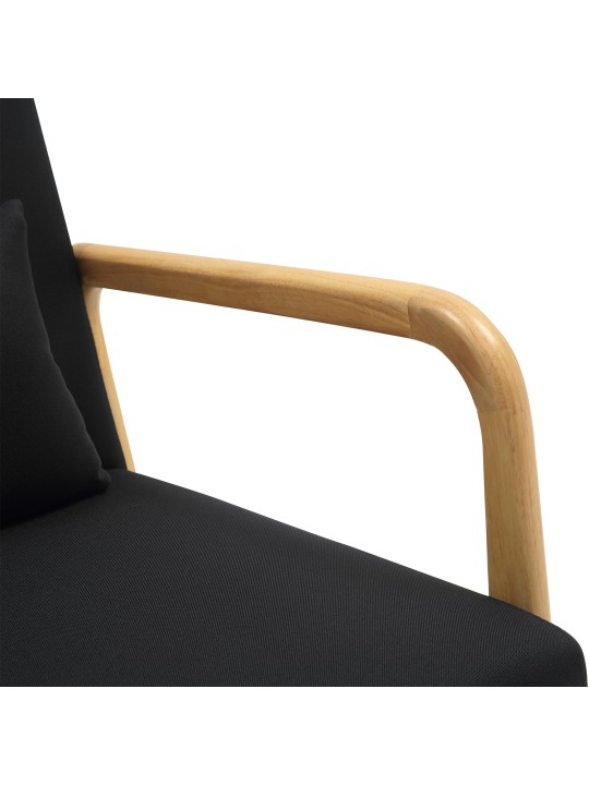 Nojatuoli Hibbing kangasta, musta Nojatuoli Hibbing kangasta, musta