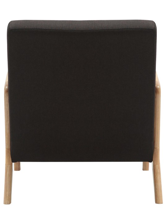 Nojatuoli Hibbing kangasta, ruskea