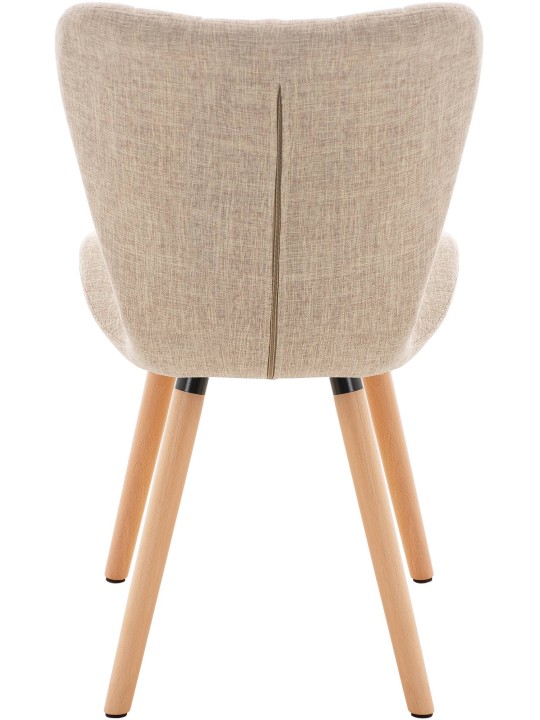 2 tuolin setti Elda kangas, kermanvärinen