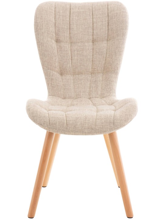 2 tuolin setti Elda kangas, kermanvärinen