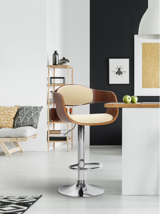 Baarijakkara Kingston C, pähkinä/kermanvärinen Baarijakkara Kingston C, pähkinä/kermanvärinen