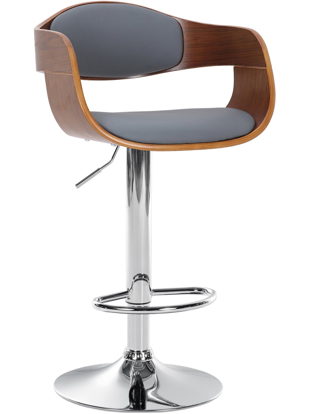 Baarijakkara Kingston C keinonahkaa, pähkinä/harmaa