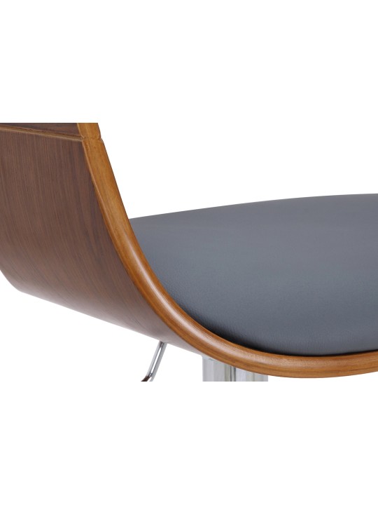 Baarijakkara Kingston C keinonahkaa, pähkinä/harmaa