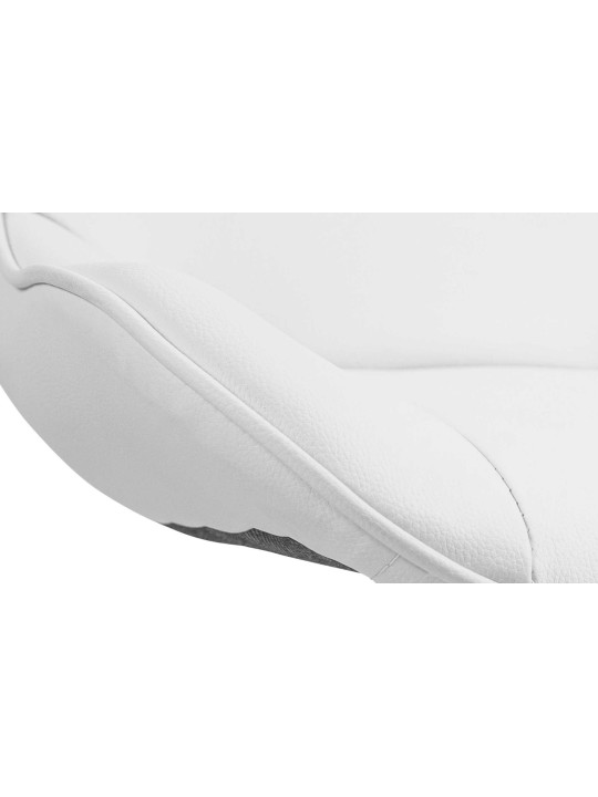 Baarijakkara Vonore keinonahka kromi, valkoinen