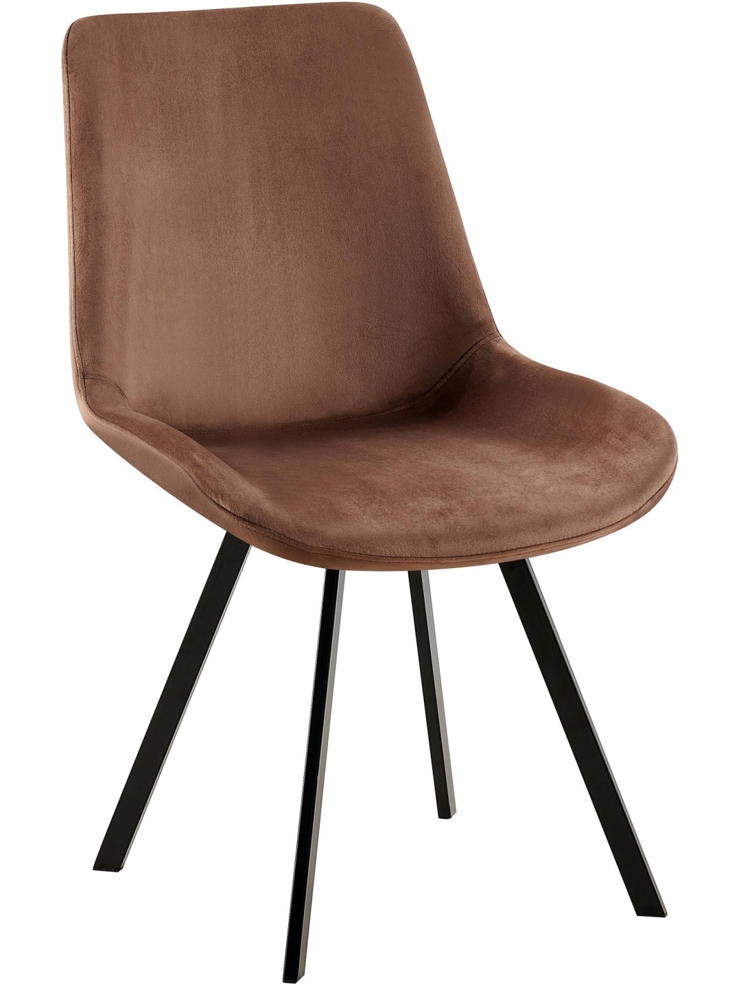 Lewes samettinen ruokapöydän tuoli, ruskea